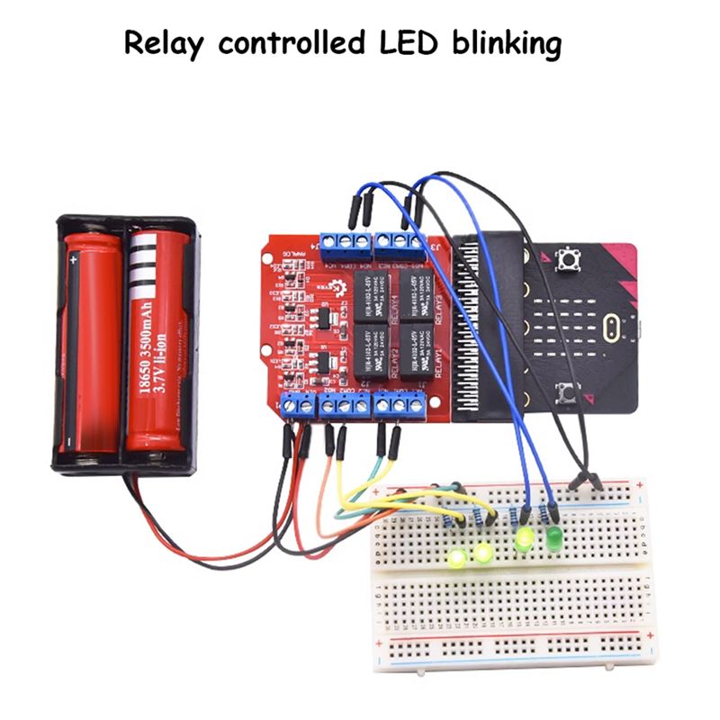 Microbit - Módulo de Relé de 4 Canais