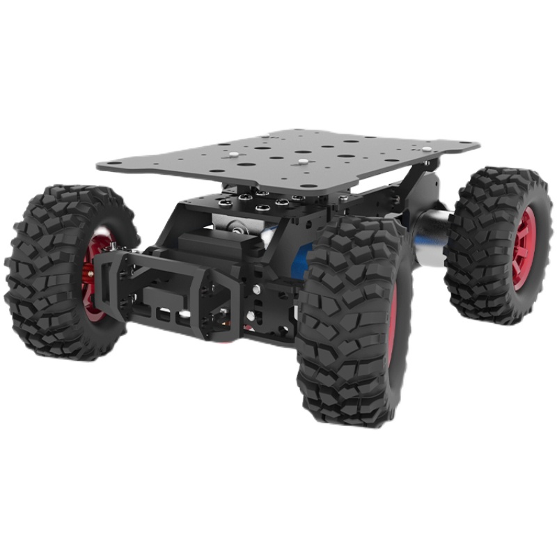 Tracked Robot Chassis - Chassi Ackerman/carro inteligente/direção de engrenagem de