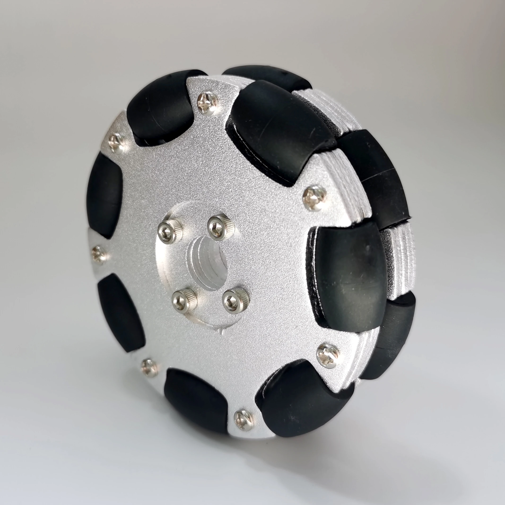 Omni Wheel - Roda omnidirecional dupla de alumínio de