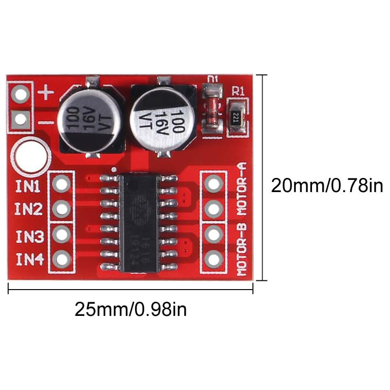 Módulo de driver de motor dc m - Motor Driver L298N avaliação e preço