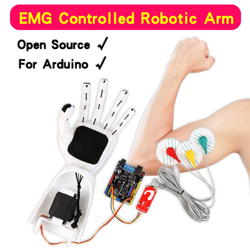 Sensor EMG Braço robótico Sens - Robot Arm Kit avaliação e preço