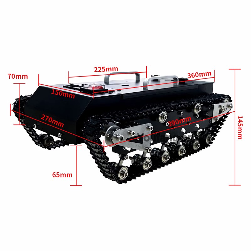 Chassi de Tanque RC com Capaci - Tracked Robot Chassis avaliação e preço