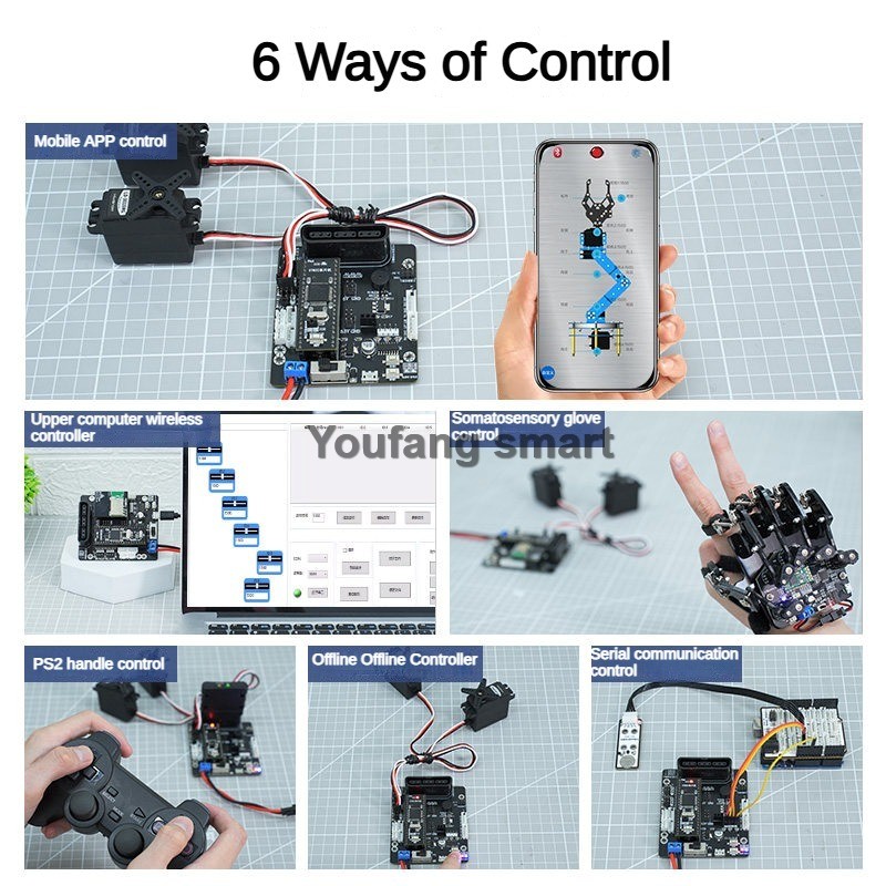 Controlador de Servo PWM de 6  - Robot Arm Kit avaliação e preço