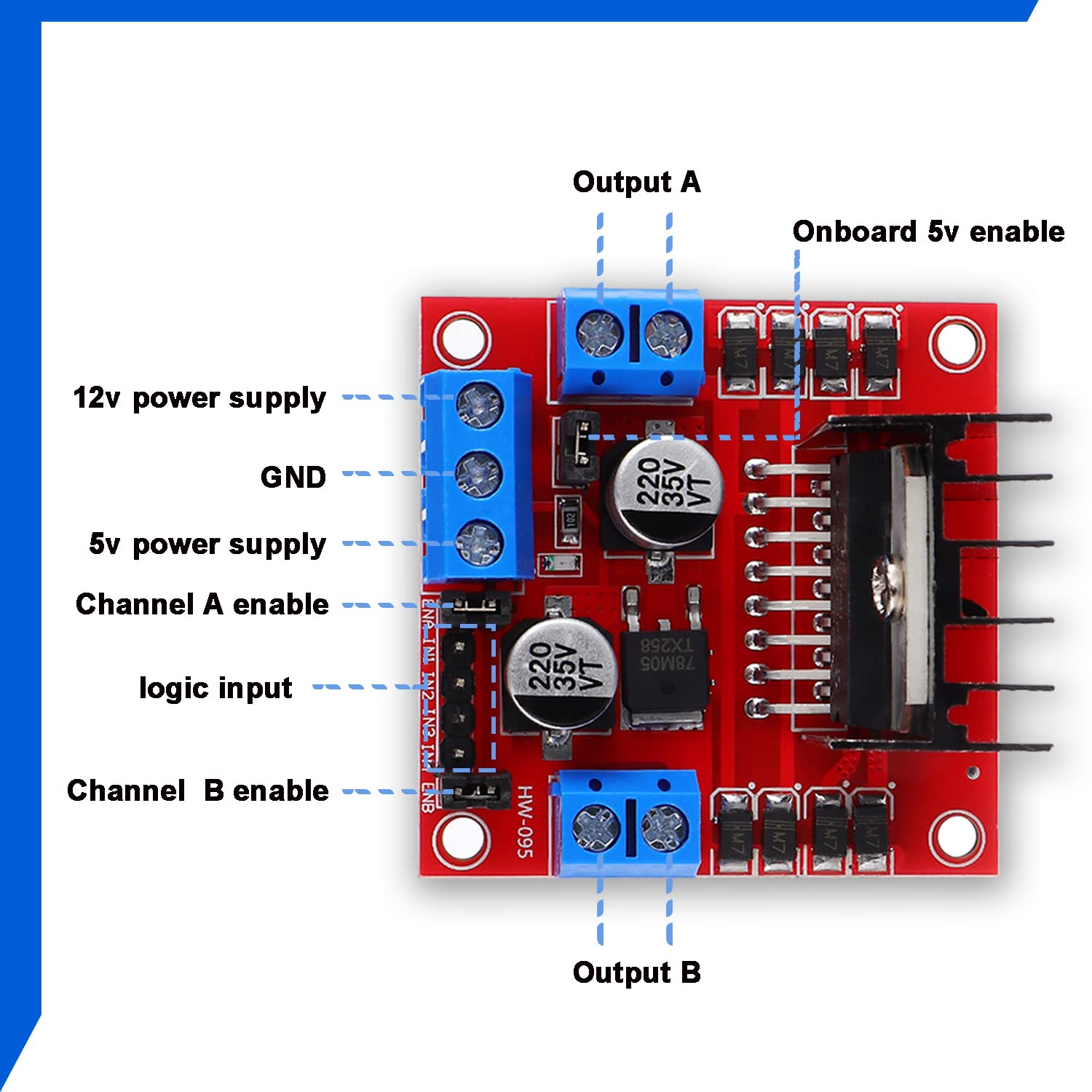 Placa controladora de acioname - Motor Driver L298N avaliação e preço