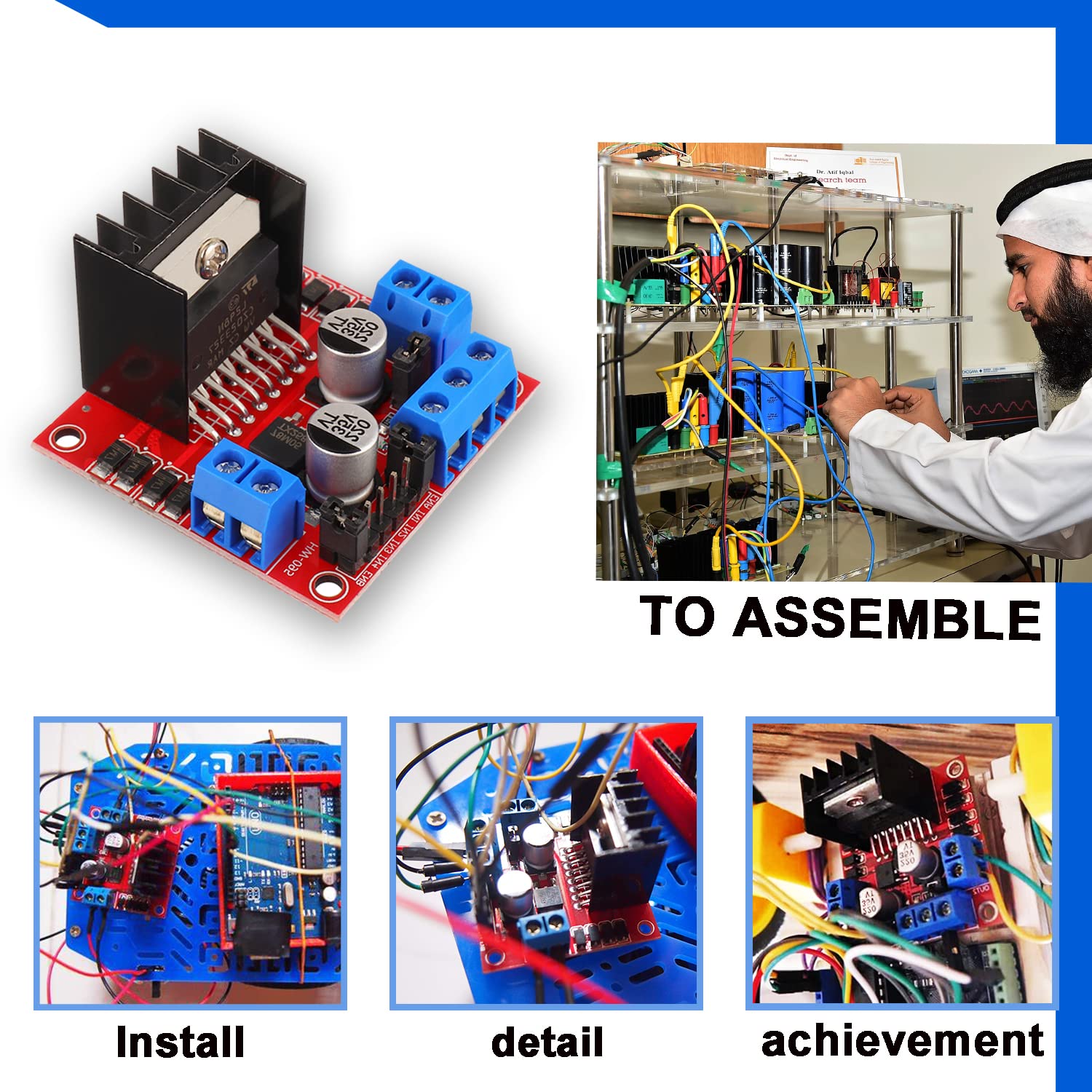 Placa controladora de acioname - Motor Driver L298N avaliação e preço