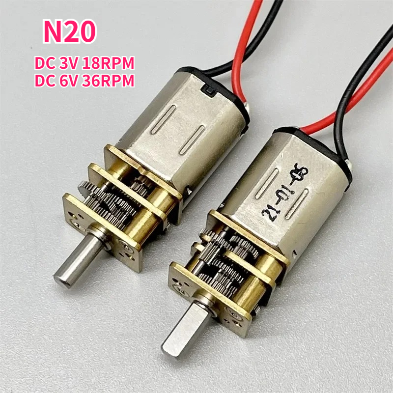 N20 DC 3V 18rpm 6V 36RPM Mini  - Dc Motor avaliação e preço