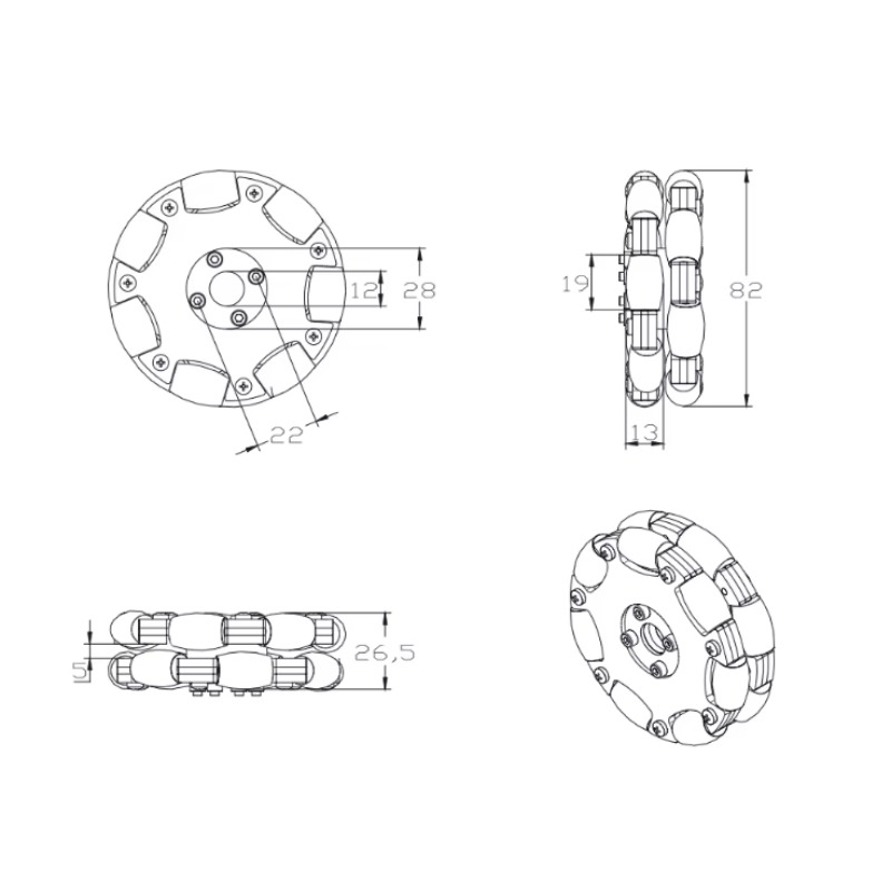 Roda Omnidirecional de Metal F - Robot Wheel avaliação e preço