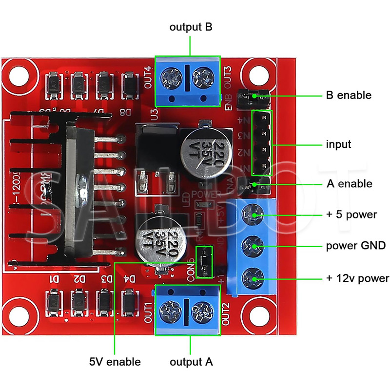 1/5/10 pces l298n driver de mo - Motor Driver L298N avaliação e preço