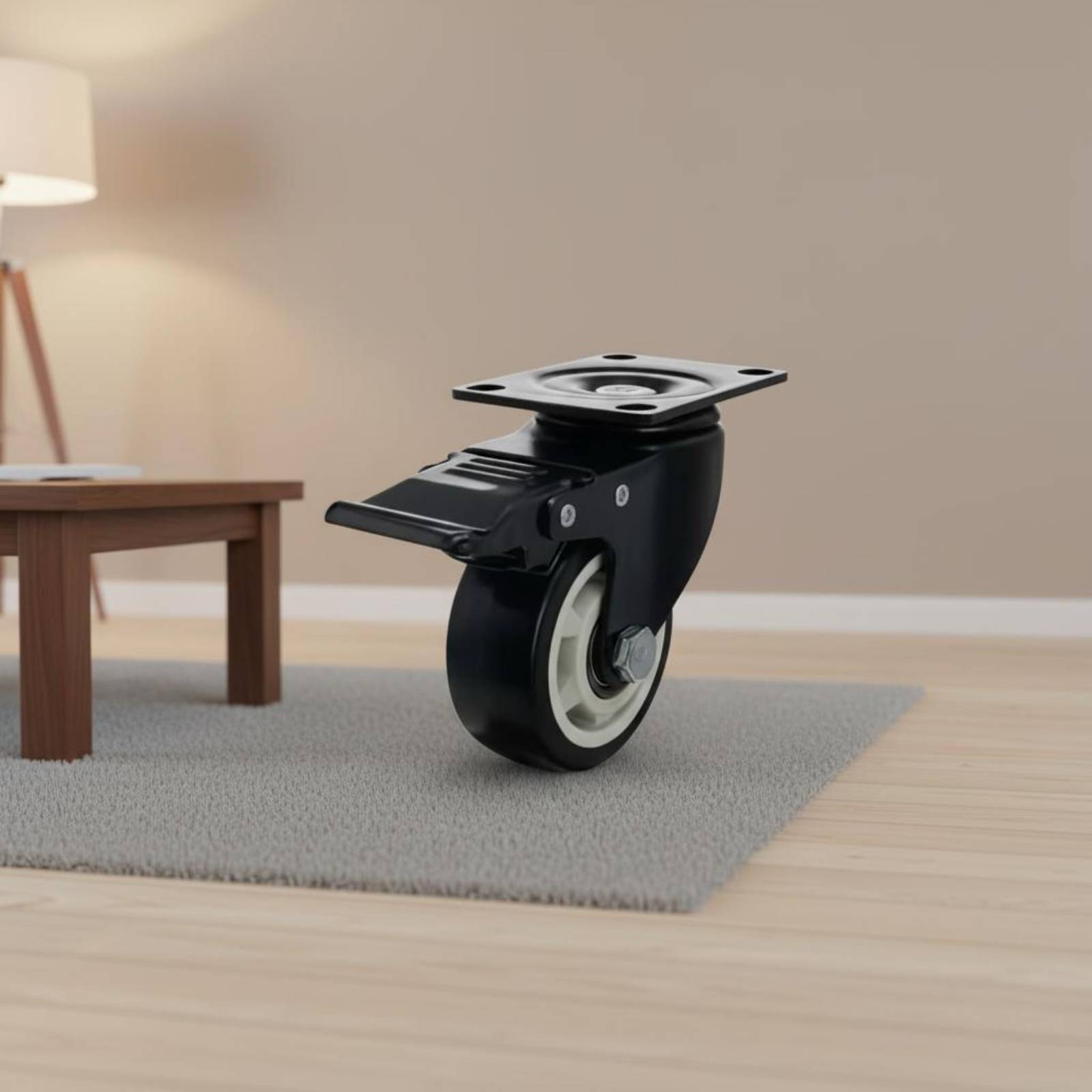Rodízio de Nylon com Freio par - Caster Wheel avaliação e preço