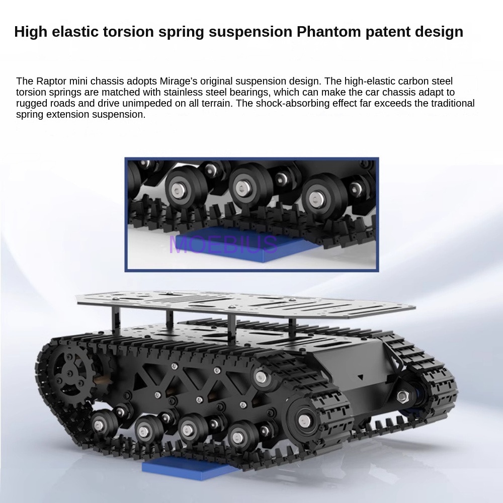 Metal Shock Absorption Tank Ch - Tracked Robot Chassis avaliação e preço